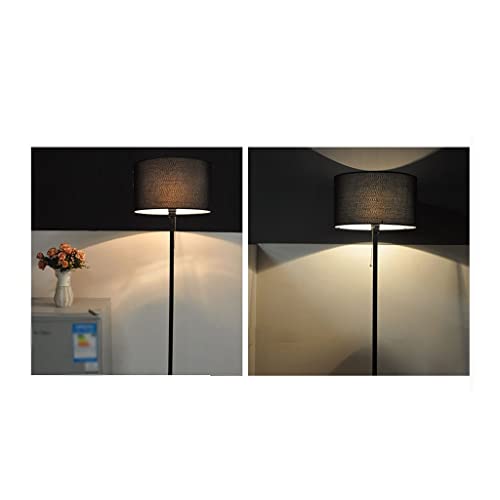 Lampadaire de bureau anti-fatigue visuelle en fer et tissu moderne