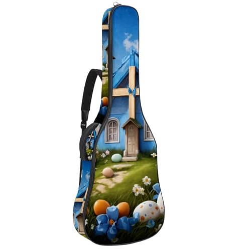 Sac guitare acoustique étanche à motif pour voyager et aller en cours de musique
