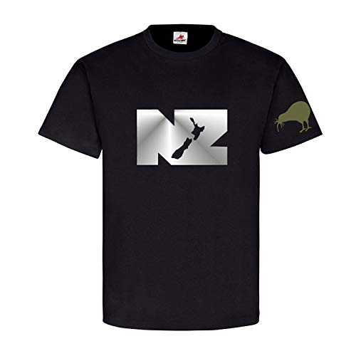 T-shirt Nouvelle-Zélande Fougère Noir L - Emblème Aotearoa