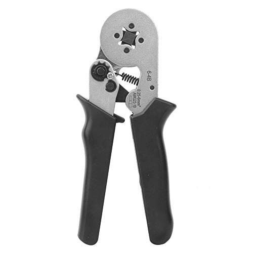 Crimper Pliers, HSC8 6-4B Crimping Pliers Self-Adjustment Needle Type Terminal Crimper 0.25-6.0mm² 23-10AWG.