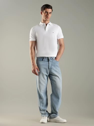Image of Solid Regular fit Cotton Polo t-Shirt