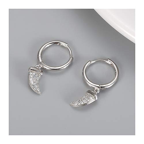 Boucles d'oreilles argent 925 femme cristal créoles gothiques fines yc623