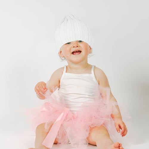 Warm Knitted Beanie Hat for Crochet Acrylic Fiber Cap Adorable White Design for Boys and Comfortable Durable Knit Hat for Cold Weather2