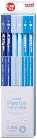 三菱鉛筆 かきかた鉛筆 ユニパレット B かきかた パステルブルー 1ダース K5560B