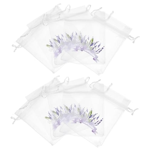 20 bolsas de malla con cierre para sachets de lavanda miniatura 1