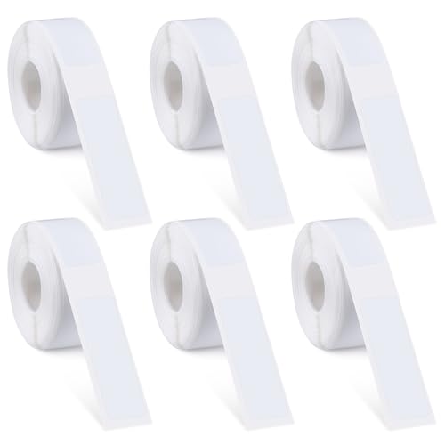 6 Rolls Label Maker Tapes for Phomemo D30, 960 Pcs 12 x 40mm Thermal Labels Printer Sticker Paper with Self-Adhesive Waterproof Adhesive Label Printer Tape Paper for Office Househo image 2