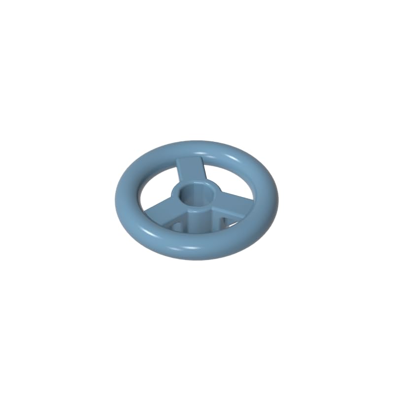 Transportation 2X2 Small Steering Wheel, Pack of 50, Compatible with Lego GDS-2131, Classic Bulk, MOC, Colour: Navy Blue 054 โ image 1
