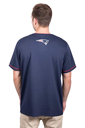 Ultra-Game-NFL-Mens-Game-Day-Button-Down-Baseball-Mesh-Jersey-Shirt