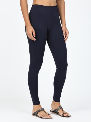 Image of Robinbosky Premium Stretchable Cotton Ankle Legging for Women | Suitable for Formal wear & Casual wear | High-End Elastic Makes The Leggings Squat Proof and Durable for Travel, Yoga, & Workout.
