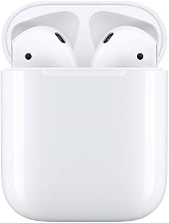 Apple AirPods Wireless Ear Buds, Bluetooth Headphones with Lightning Charging Case Included, Over 24 Hours of Battery Life, Effortless Setup for iPhone