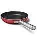 Smeg, CKFF3001RDM Non-Stick Frying Pan, Diameter 30 cm, Ergonomic Stainless Steel Handle, Suitable for All Hob Types, Up to 250° in the Oven, 3.3 Litre Capacity, Red