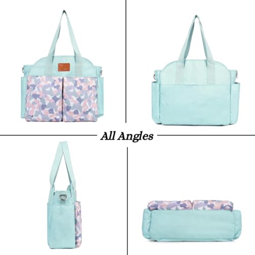 Image of VISMIINTREND Customized Tote Diaper Bag | Maternity Handbag for Mother | Diaper Bag for Travel | Hospital Bag for New Born Baby | Baby Shower Gift | Gift for New Mom