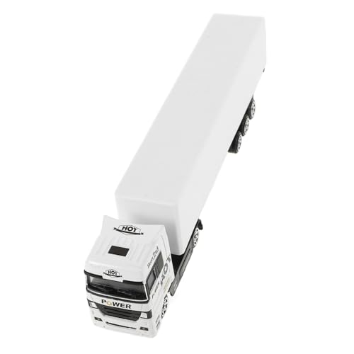 LRXIYODE Camião recipiente Diecast com peças móveis modelo semi camião europeu para crianças brinquedo educativo para desenvolvimento de habilidades e coordenação