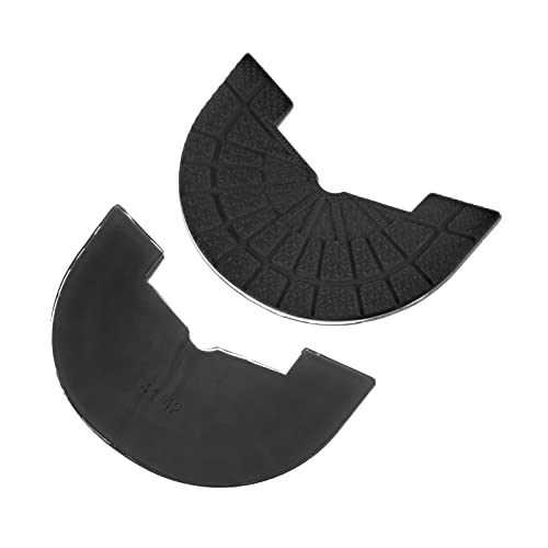 Image of HARFINGTON 1pair Shoe Sole Protector for Sneakers Size 8-8.5 Non Slip Pad Heel Plates Repair for Men and Women, Black