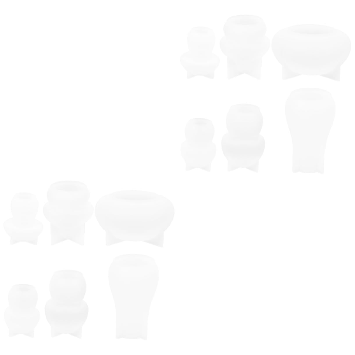 VILLCASE 2 Juegos Moldes de Silicona para Manualidades Forma de Molde Reutilizable para Decoración Diy