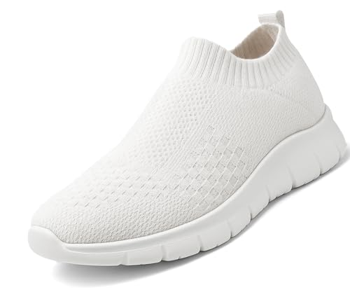 Image of Kraasa Tread Walking Shoes for Men | Knitted Slip-On Sneakers