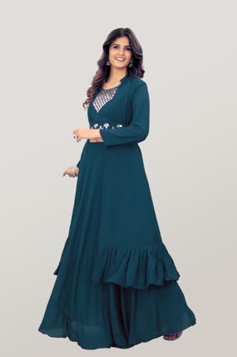 Image of Trending Womens Ethnic sets with top, Bottom, Koti| Ethnic Wear | Stitched Lehenga with Blouse and Jacket Design No LEHNGA CHOLI 7 PARENT