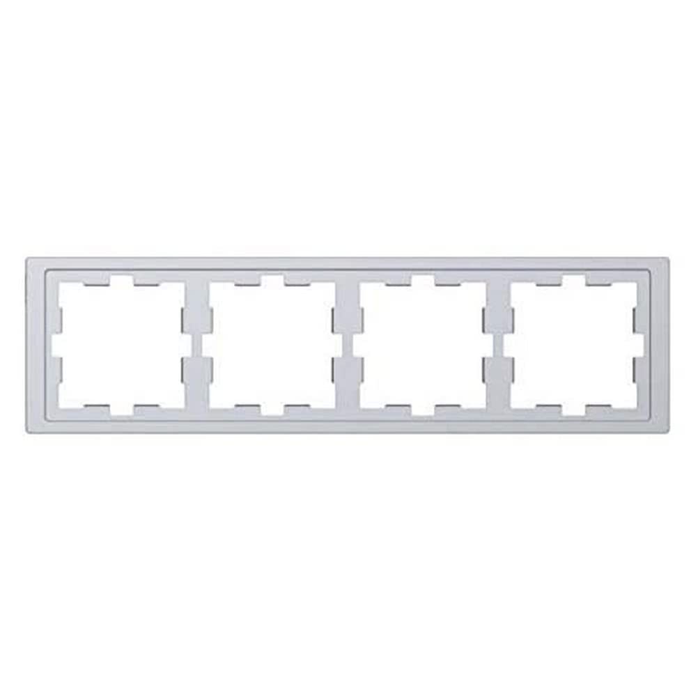 Cadre Merten acier inoxydable 306 x 90 mm plaque de finition pour prise murale