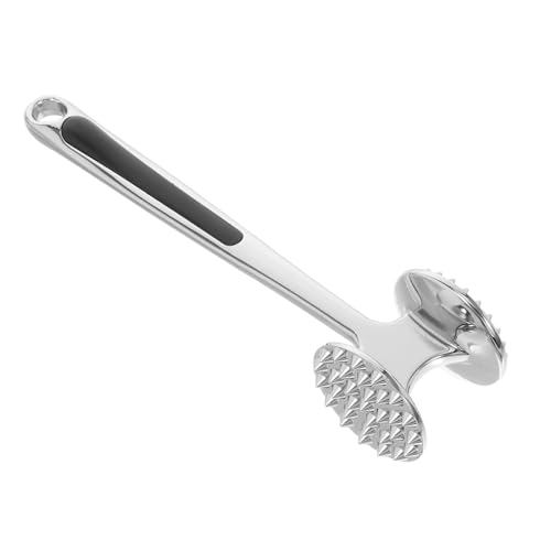 Unomor Meat Tenderizer Metal Mallet Steak Hammer Loose Meat Tool Hand Meat Hammer Meat Mallet Cooking Mallet Kitchen Mallet Kitchen Utensils Kitchen Gadgets Steak Loose Hammer Zinc Alloy