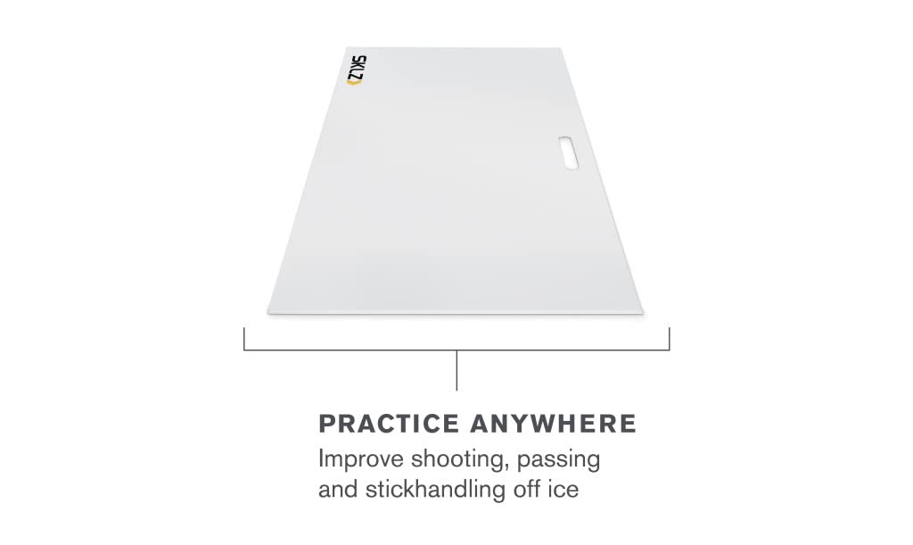 SKLZ Pannello di Tiro,Superficie Antiscivolo per Allenamento,71,12 cm x 106,68 cm,Resistente e Portatile,Ideale per Praticare Passaggi,Tiri e Maneggiabilità, Nero - Perfetto per Giocatori di Hockey