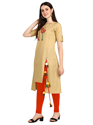 Image of Leriya Fashion Women's Cotton Anarkali Kurta