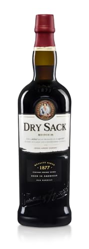 Dry Sack Medium Sherry 0 75L | Medium Sherry aus Jerez Spanien | Palomino & Pedro Ximénez Trauben | in Ex-Bourbonfässer gereift | 19 5% Vol | aufgespriteter Weißwein