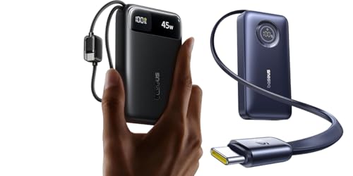 Cargador portátil Baseus 20000mAh con cables USB-C integrados