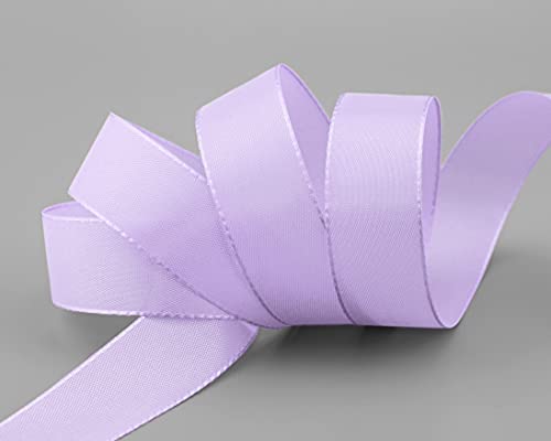 finemark 50 m x 25 mm Lilac Lavender Decorative Ribbon Gift Ribbon Fabric Ribbon Table Decoration Wedding Easter Ribbon Visco Taffeta Card Making Crafts - Image 2