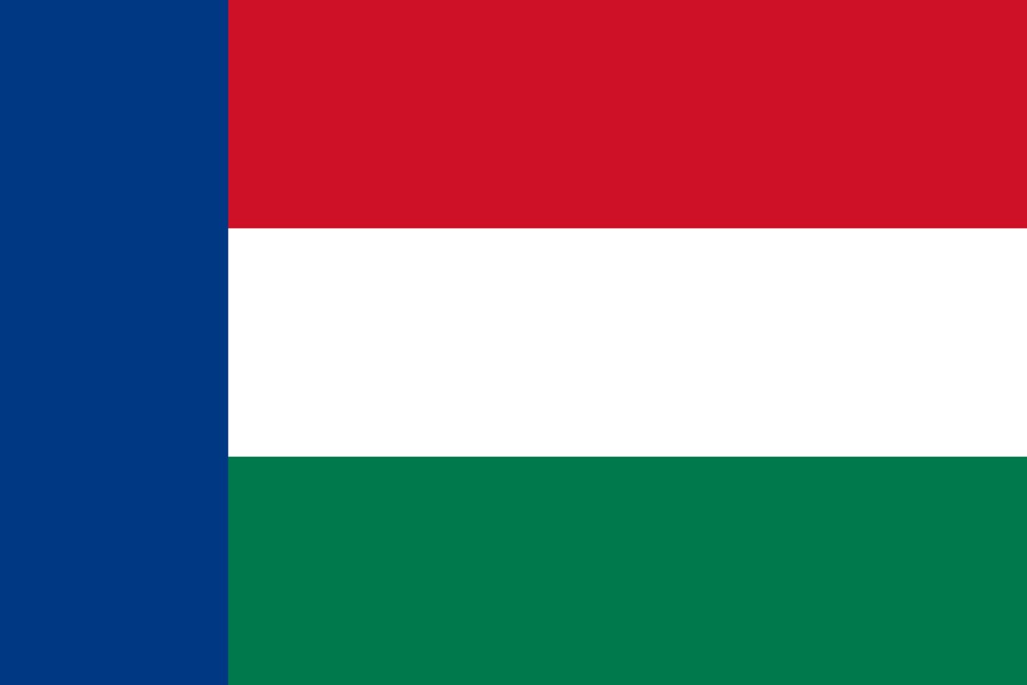 Drapeau XL Nieuwe Republiek emblème grand format résistant aux intempéries