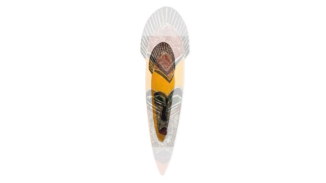 Amazon.com: NOVICA Yellow and Brown Painted Ghanaian Wood Wall