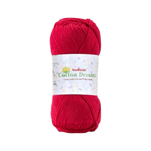 Image of Vardhman 100% Cotton Dreamz Light Weight Natural Thin Yarn | Pack-1 100g
