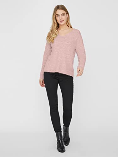 VERO MODA VMCREWLEFILE LS V-Neck Blouse NOOS – Ansicht 4