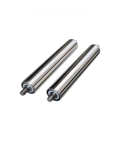 Rodillo transportador de acero inoxidable de 2 piezas de acero al carbono para línea de montaje, rueda de rodillo resistente (3,2 x 60 x 64 cm), solución de transporte de alto rendimiento