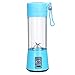 sdfghzsedfgsdfg Exprimidor de Frutas eléctrico portátil hogar USB Recargable batidora licuadora Botella Deportiva Taza de Jugo 380ML