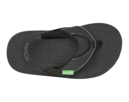 Image of Sanuk Kids unisex-kids Root Beer Cozy Flip Flop