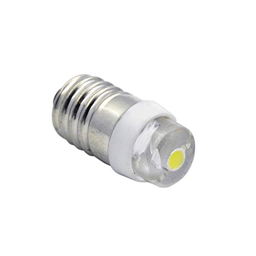 Ruiandsion 1 lampadina LED E10 bianca DC 1,5 V 0,5...