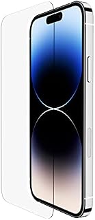 Belkin UltraGlass iPhone 14 Pro Screen Protector, AntiMicrobial-Treated, Easy Bubble Free Application with Included Installation Guide Tray, 9H Hardness Tested