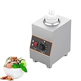 LHUITUI Chauffe-Sauce Comptoir, Machine Conservation du Chocolat, Chauffe-Sauce Au Chocolat Électrique, Chauffage À Sec/Ajout d'eau, Bouteilles Pressables, pour Mayonnaise, Vinaigrette, Ketchup 1网格
