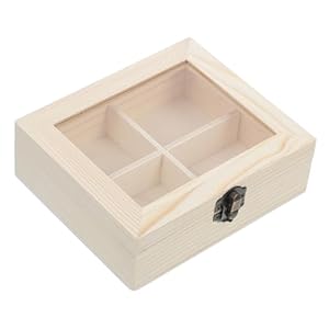 SHOWERORO Teebox 25236DZ17EYN Holz Glasdeckel