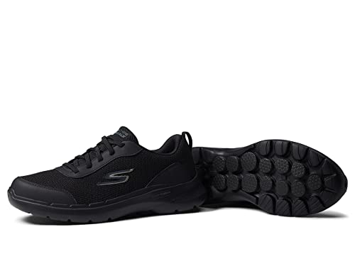 Skechers Mens GO Walk 6 - Bold Knight Black Walking Shoes