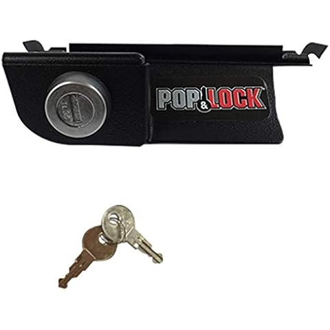 POP & LOCK – Manual Tailgate Lock for Dodge Ram 1500, 2500, and 3500, Fits 2002 to 2008 (Black, PL3400, Works with No Factory Lock) Cover