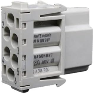 6PC 09140063101 Combined Heavy Duty Han16A 6-Core Crimping Module Female Insert core (F)