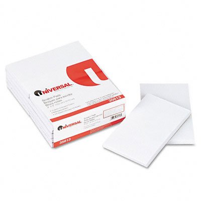 Sparco Memorandum Pads, Plain, 16 lb., 3 x 5 Inches, 100 Sheets, White- 12 Pads