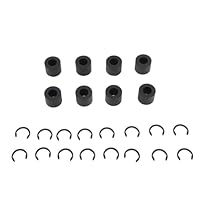 Luqeeg 8PCS Gummiwalzen-Ersatz für Maker 2, 3, Roller Reparatur Ersatzteile mit 16 Fixierring, Ersatz-Gummiwalzen, Gummiräder-Mattenführung für Reparaturzubehör