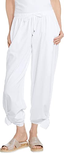 Coolibar Upf 50+ Women's Petra Wide Leg Pants - Sun Protective (2X- White) #TOP18