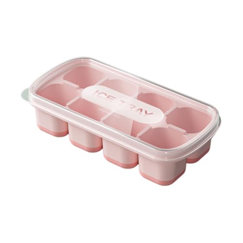 Molde silicona para hielo con tapa 8 cubos miniatura 2