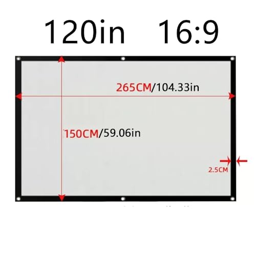 Pantalla de Proyección Plegable 120 pulgadas 16:9 miniatura 6