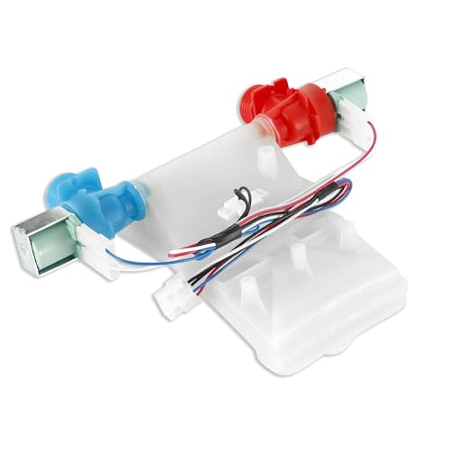 W11210459 W10869799 Washer Water Inlet Valve Replace Part For W10701459 W10838319 W11025984 W11038711 W11210459VP Compatible with Whirl-pool May-tag Ama-na Cros-ley Ing-lis Ro-per