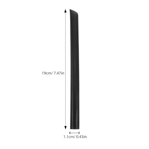 100 pitillos desechables negros de 19 cm SECFOU miniatura 2