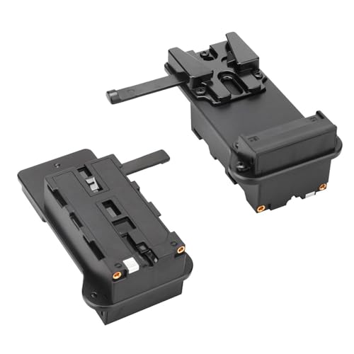 Image of Battery Plate Adapter V Mount Power Plate with Overloads Protections for NPF550 / F970 Video Production Equipment Battery Replacement Power Bracket